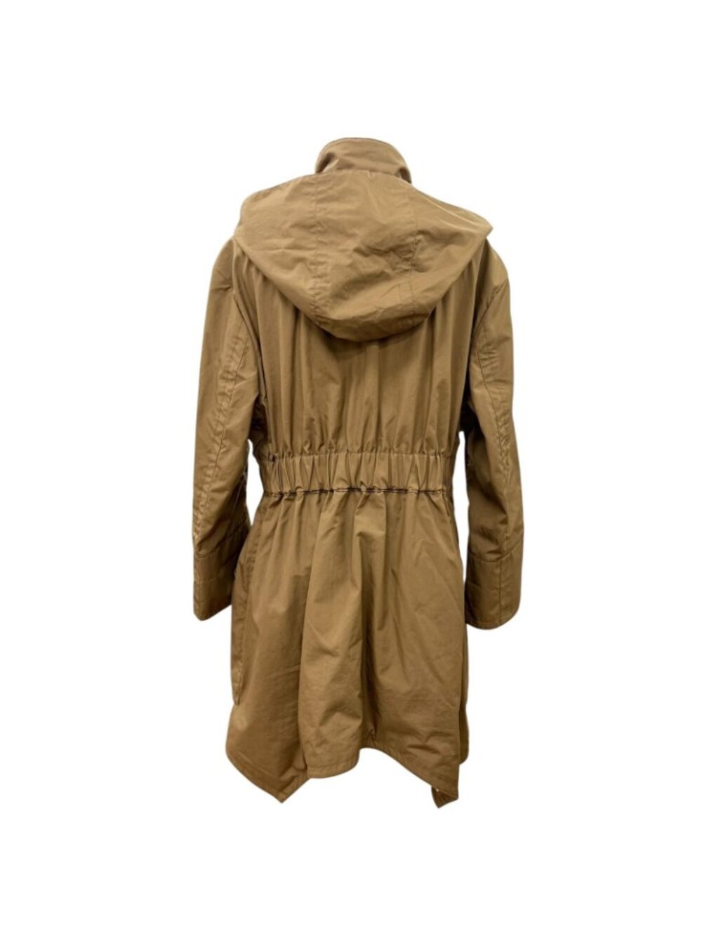 Fendi Cotton 100% Cowhide Leather Hooded Coat Brown 40 - Picture 4 of 14